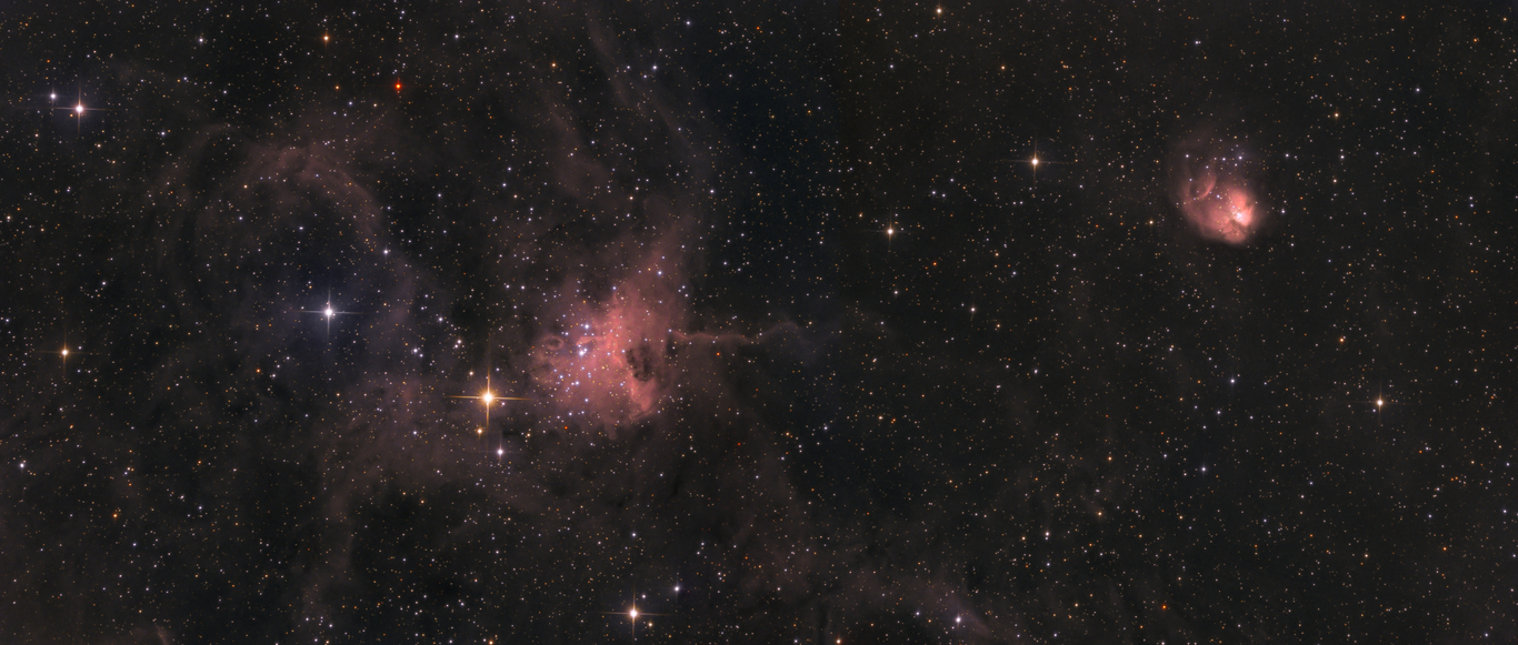 The Spider & Fly Nebulae