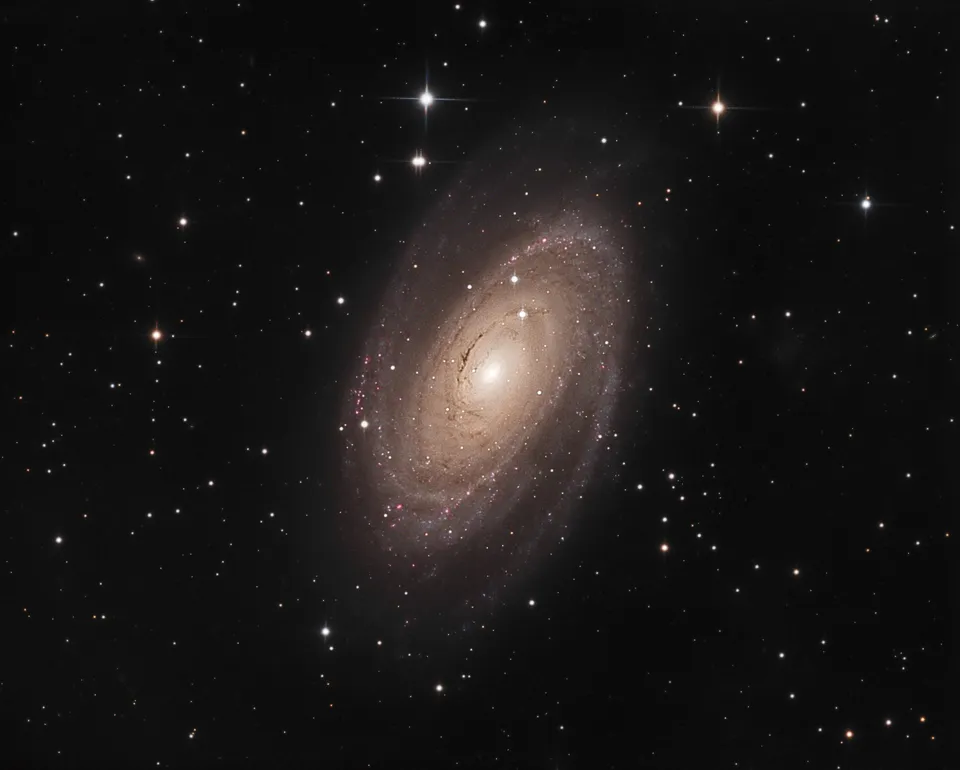 Bode's Galaxy: astrophotograph by Pete Lawrence