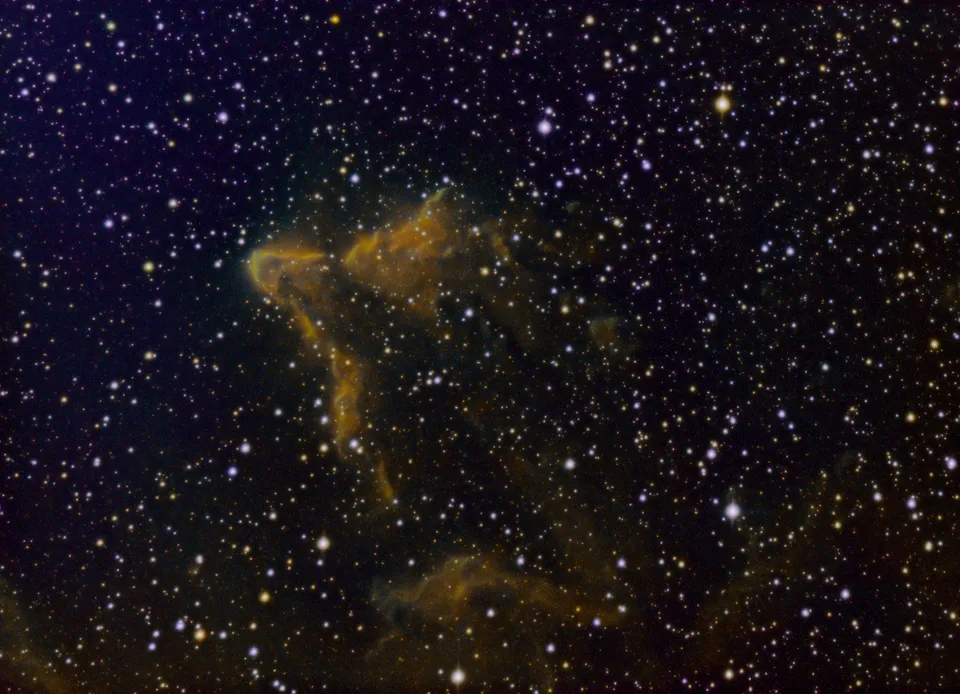 Gamma Cas Nebula: astrophotograph by Pete Lawrence