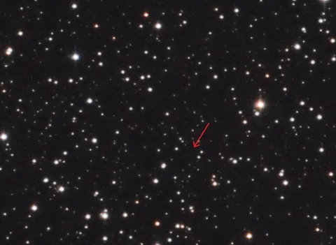 Magnetar 1E 2259+586 [Cropped & Marked]: astrophotograph by Pete Lawrence