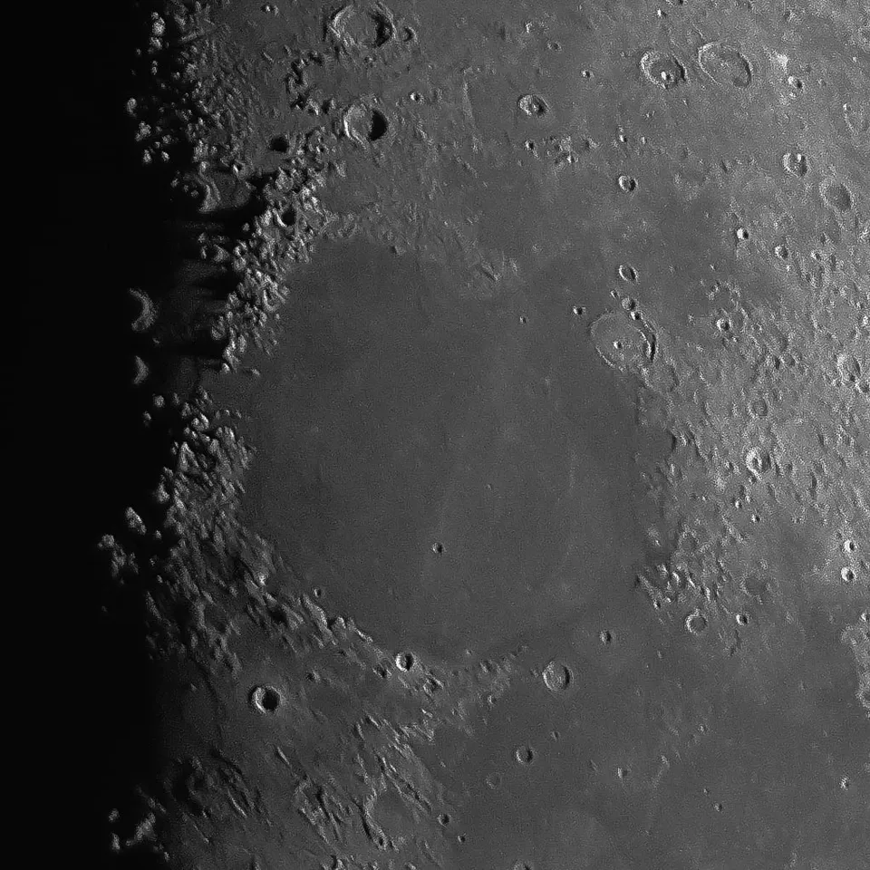 Mare Serenitatis (Sea Of Serenity): astrophotograph by Pete Lawrence
