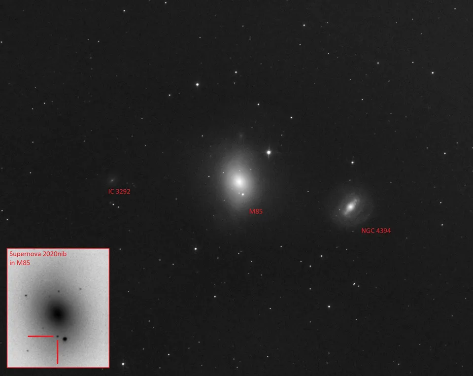 SN2020nib: astrophotograph by Pete Lawrence