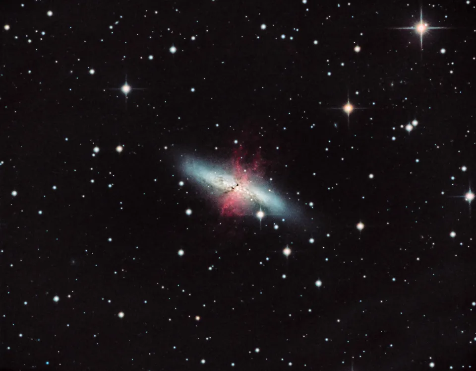 The Cigar Galaxy: astrophotograph by Pete Lawrence