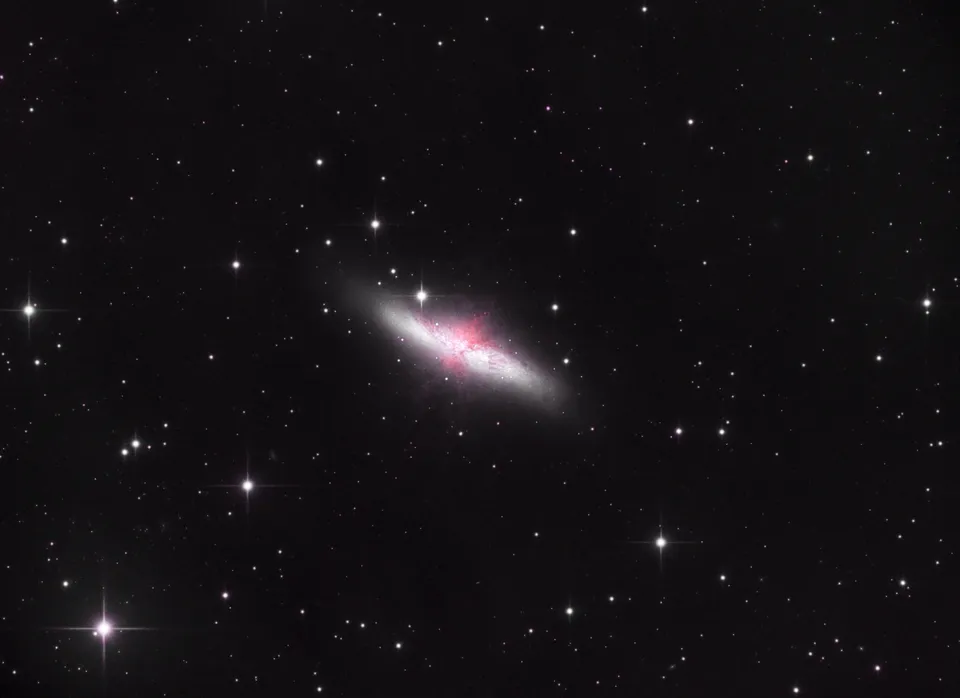 The Cigar Galaxy: astrophotograph by Pete Lawrence