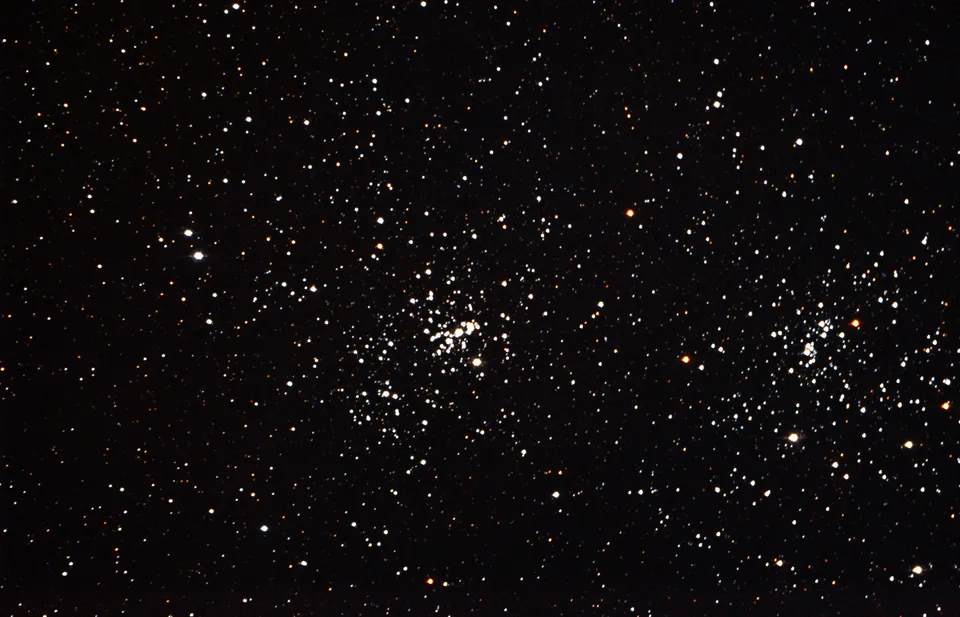 The Double Cluster: astrophotograph by Pete Lawrence