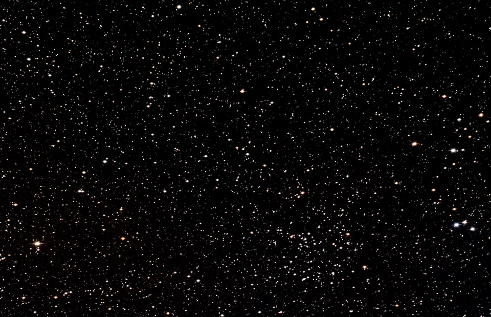 The Hole in the Cluster: astrophotograph by Pete Lawrence